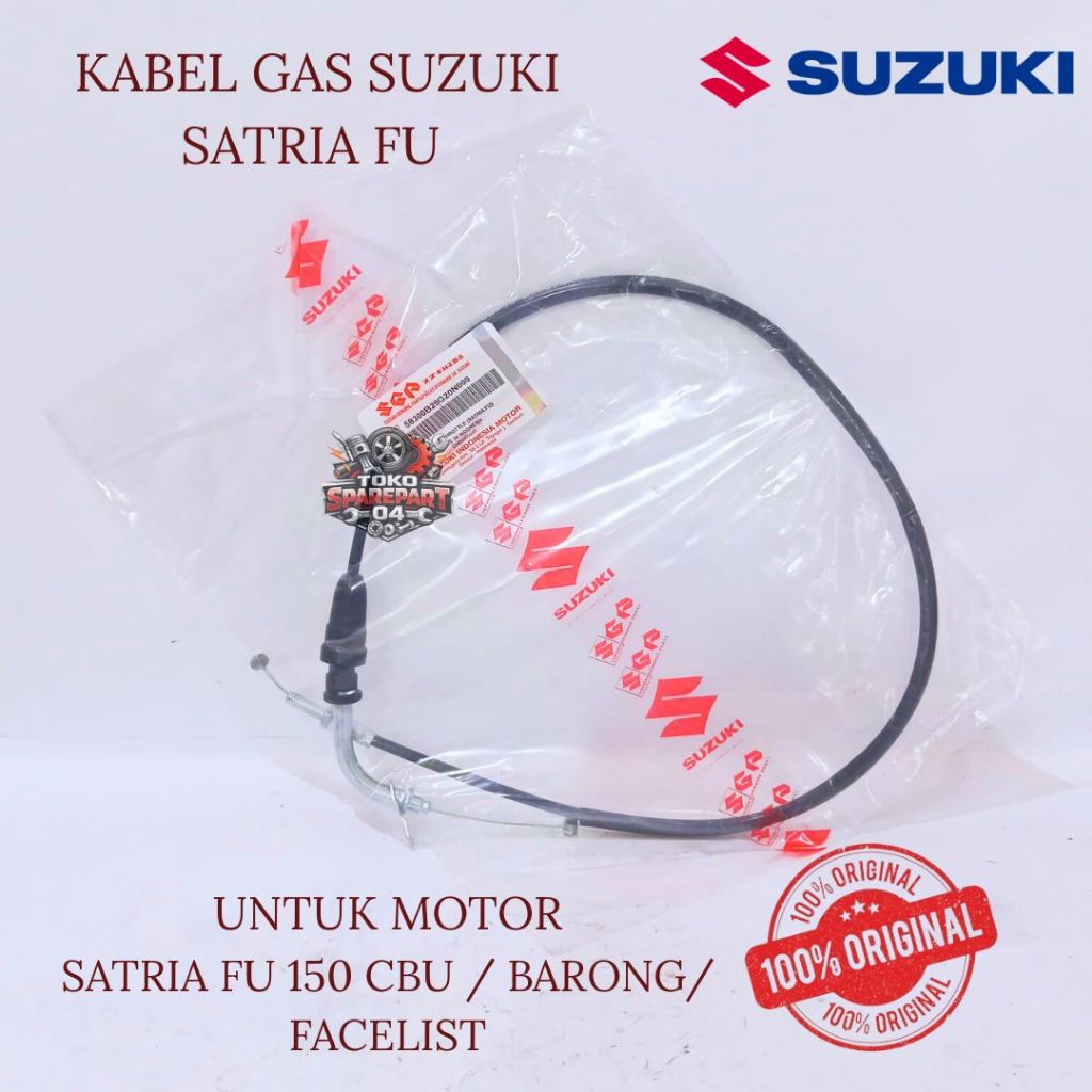 KABEL GAS ORIGINAL SUZUKI SATRIA FU SATRIA FU 150 CBU/ BARONG/FACELIST