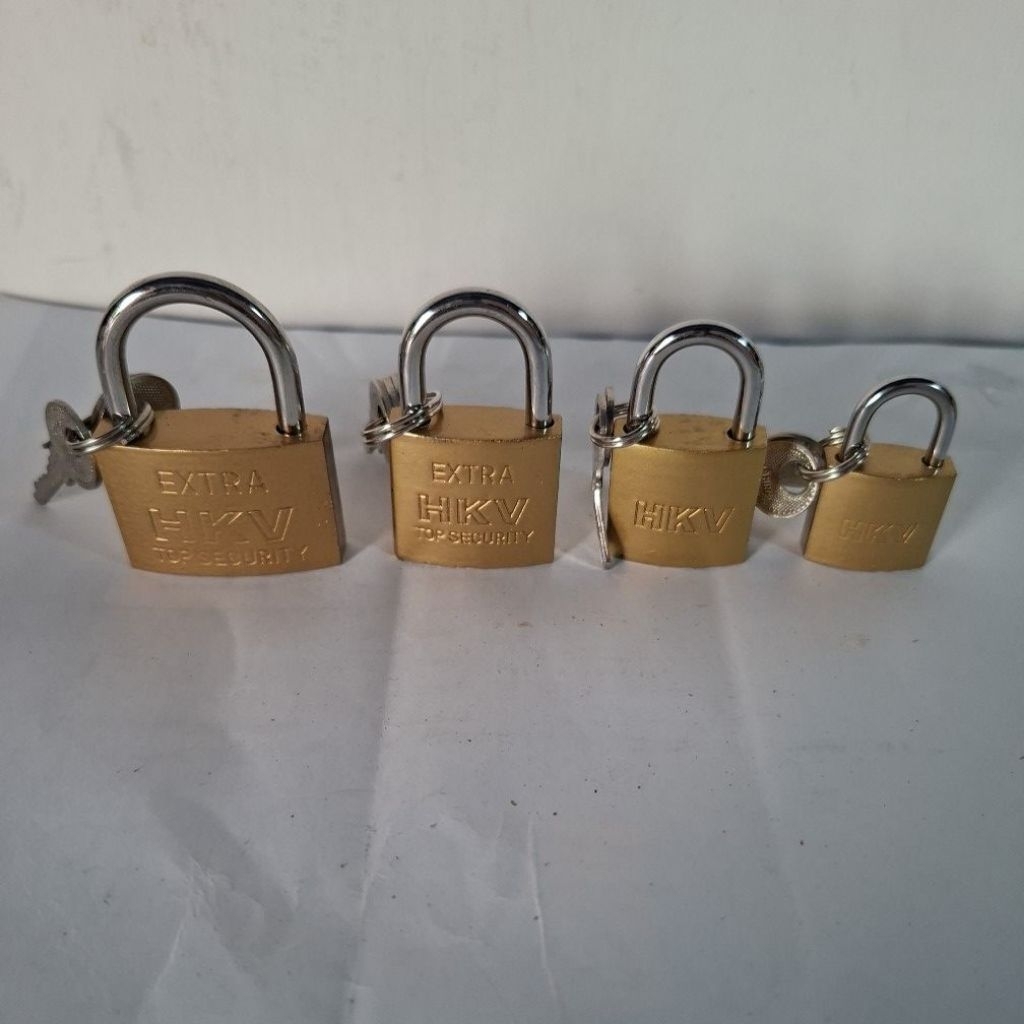 [ECER] Gembok Pintu kuningan 20mm 25mm 32mm 38mm | Pagar Koper HKV Kuningan | Gembok Kuat Anti Malin