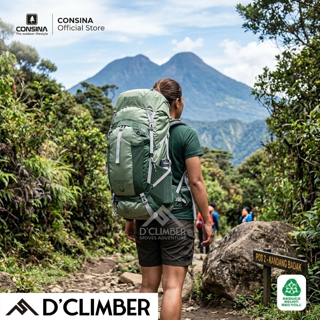 Carrier Consina Everest 60+5 Liter Gen 3 Tas Gunung Consina Generasi Tiga Original