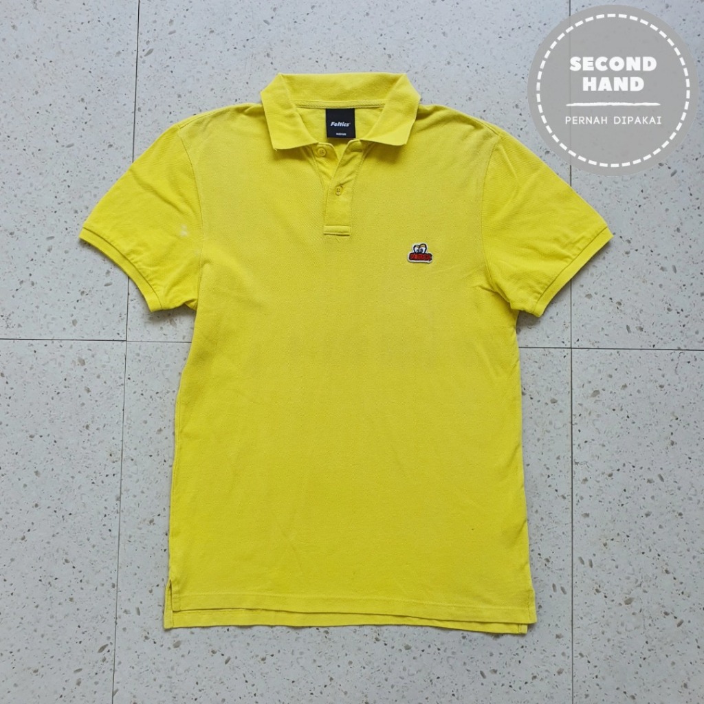 Baju Kaos Polo Feltics / Size S - LD 48 cm / Second Hand