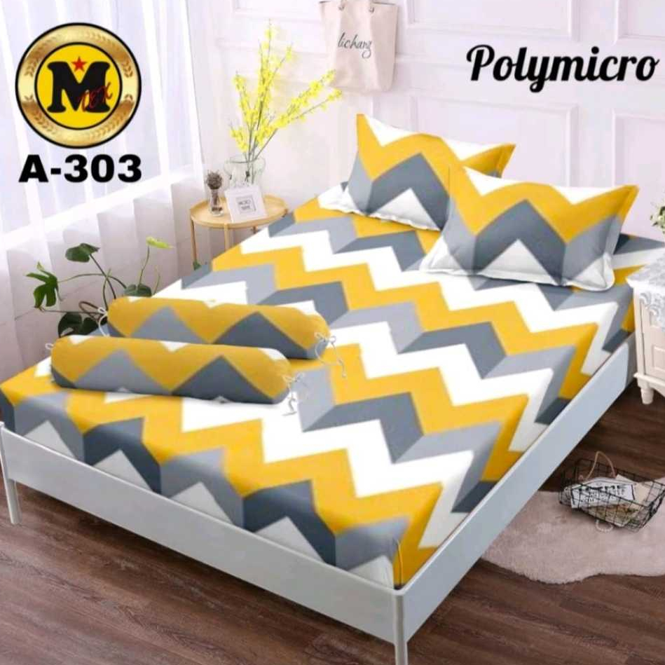 SPRAY EMBOS POLOS 180X200 160X200 120X200 SEPREI KOTAK KOTAK Dark Grey Sprei Kain KATUN POLYMICRO