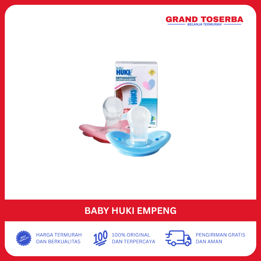 Baby Huki Empeng Gepeng Orthodontic Soother Pacifier
