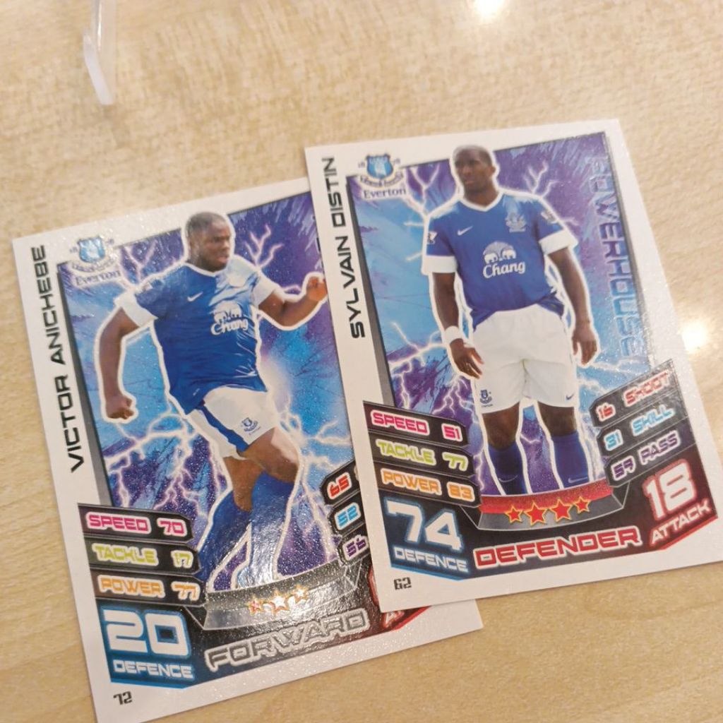 kartu bola match attax epl 2012/2013 Everton base card