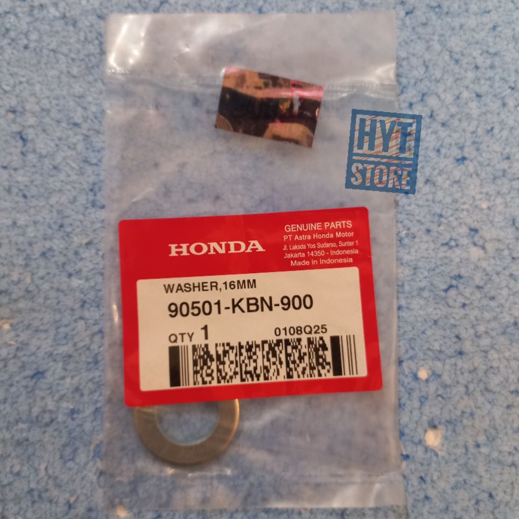 Ring Washer 16MM As Roda Belakang Vario Beat Genio Scoopy Spacy Original 90501-KBN-900 / 90501KBN900