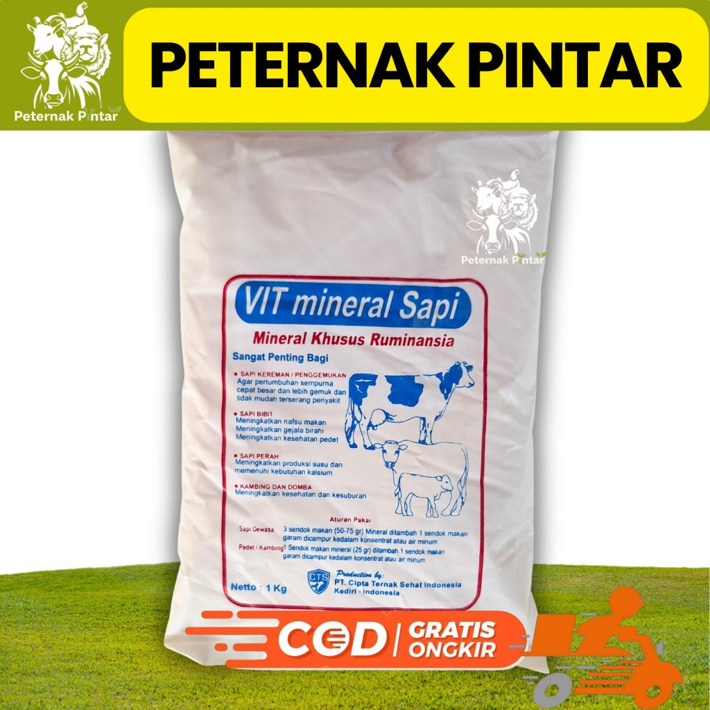 VIT MINERAL SAPI - KALSIUM PENGGEMUK SAPI KAMBING TERNAK