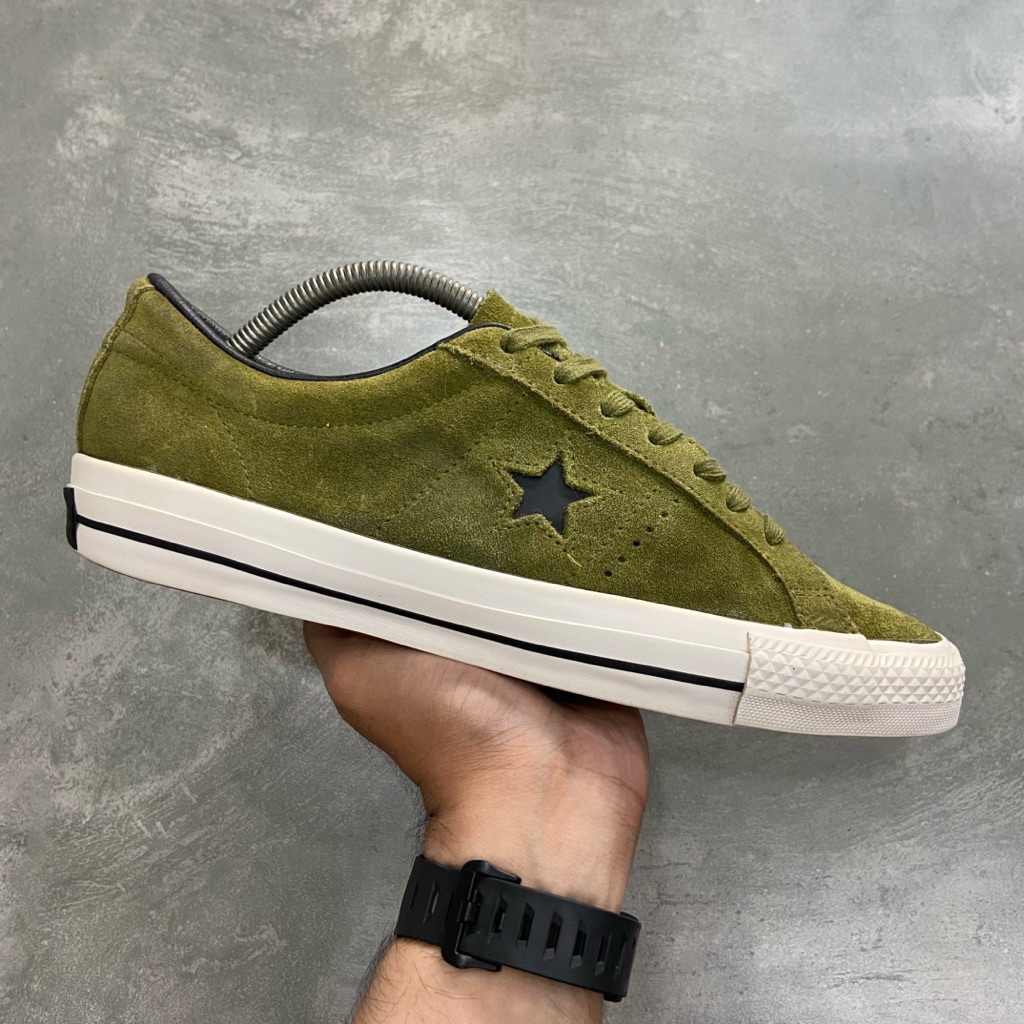 [Size 42] Converse One Star Skateboarding Suede Low Imperial Green 2015 (149868C) Second Original Ko