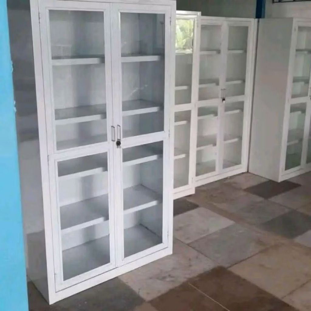 Lemari instrumen 2 pintu / Lemari medis / Lemari obat /instrumen kaca / Lemari pasien