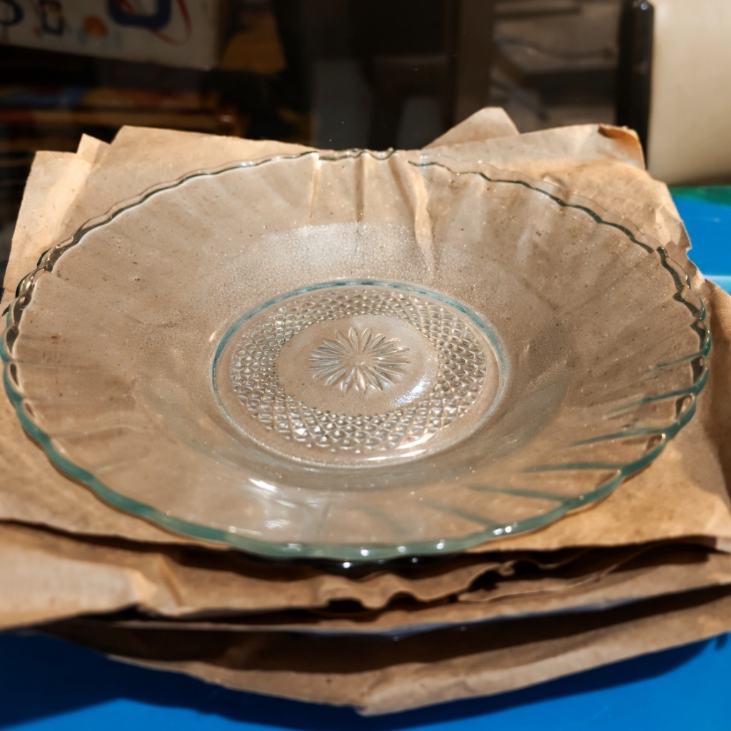 Piring Kaca Makan Elegan 1 Lusin