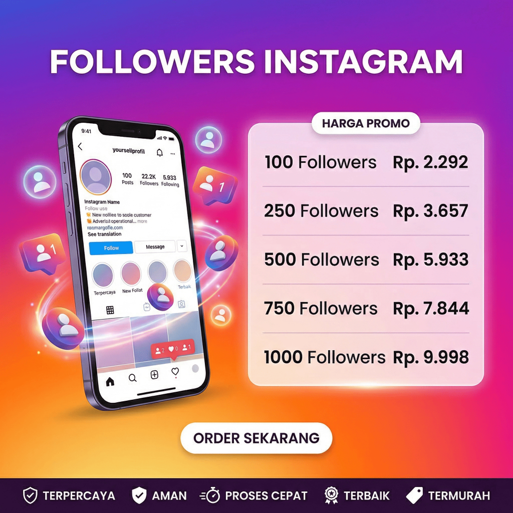 Followers Instagram Luar Murah Proses Cepat - SosBoost ID