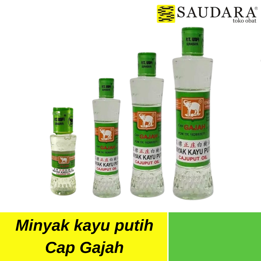 Minyak kayu putih Cap Gajah (Botol Plastik)