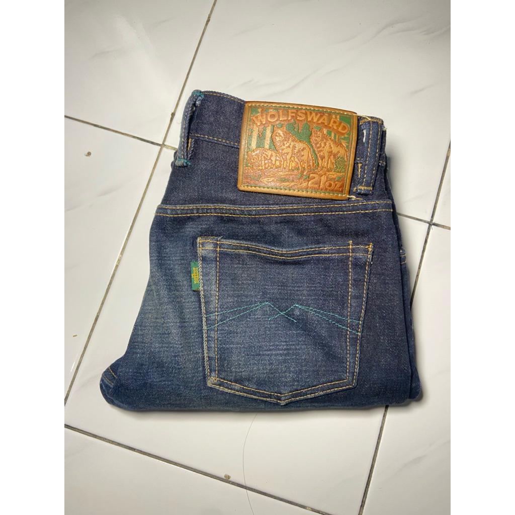 Preloved Denim Selvedge Sage *Wolfsward