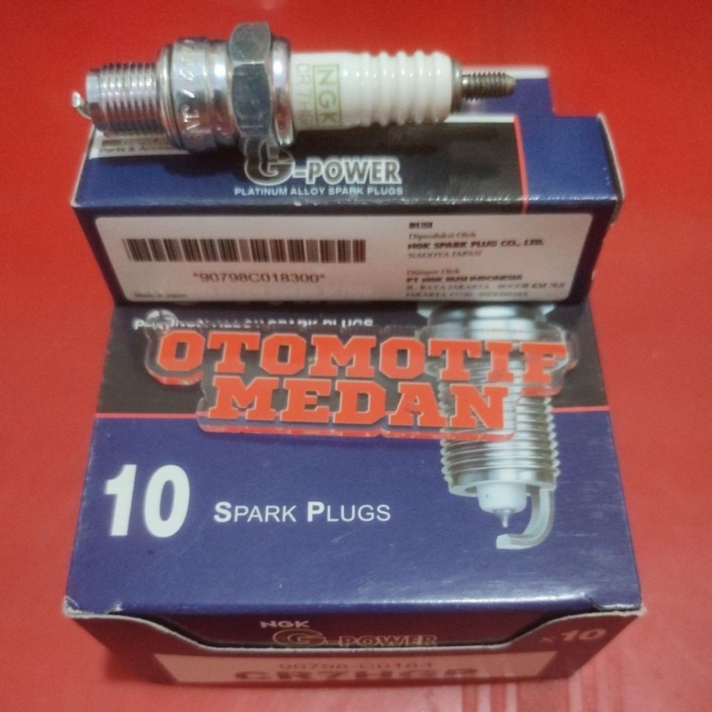 Busi Racing NGK CR7HGP CR 7 H GP G Power GPOWER GP Kotak Yamaha Jupiter  Jupiter Z Z1 Vega Force mio