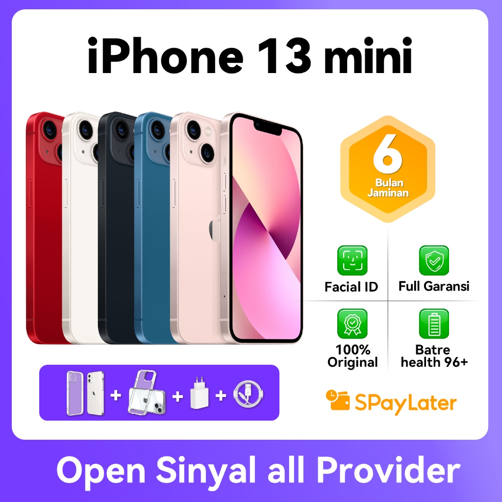 IPhone 13 mini 128GB 256GB SECOND Ibox Fullset Mulus / Jaminan kualitas / BERGARANSI