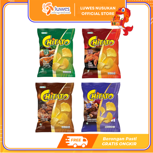 Chitato Potato Chips 65gr Ayam Bumbu/Sapi Panggang/Sapi Bumbu Bakar/Ayam Barbeque