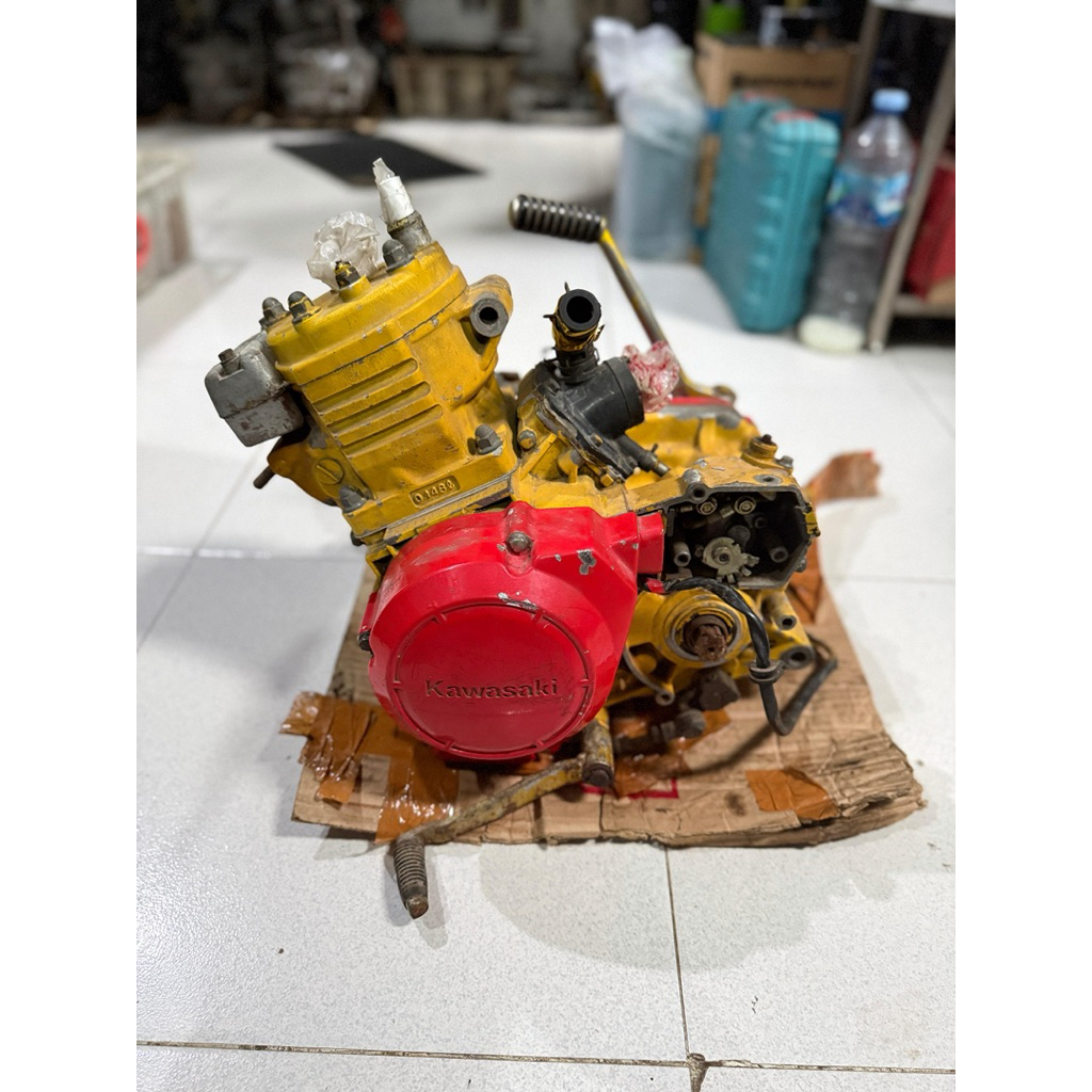 Mesin engine ninja r old ninja kis original copotan