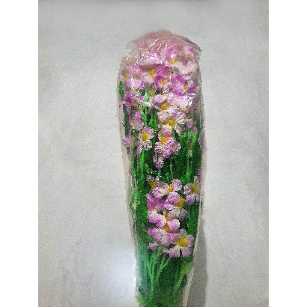 Bunga Geranium Pink Ungu Artificial / Bunga Geranium Palsu 1 set 12 tangkai / Bunga Dekorasi Palsu