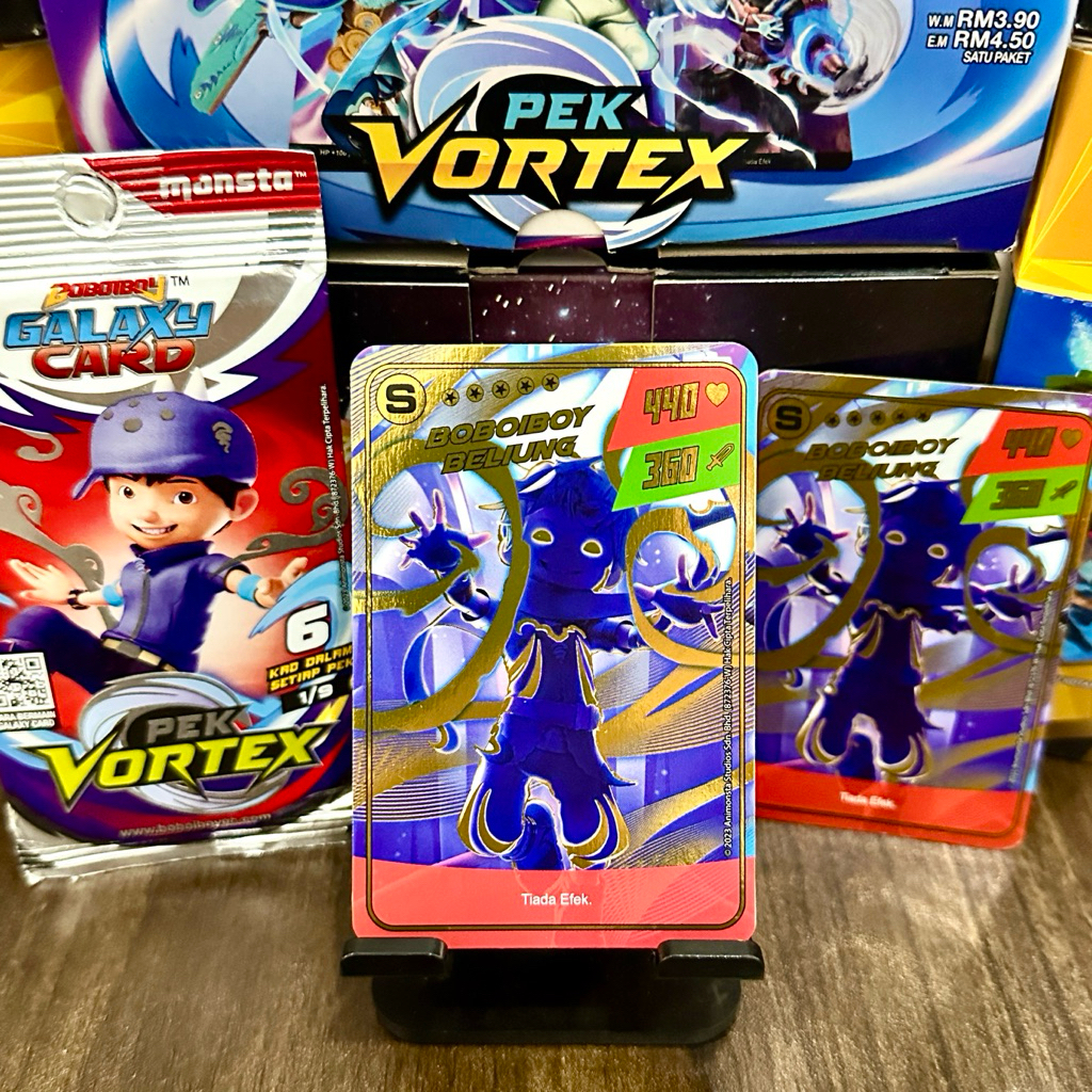 Monsta Galaxy Card pek Vortex S Boboiboy Beliung Malaysia