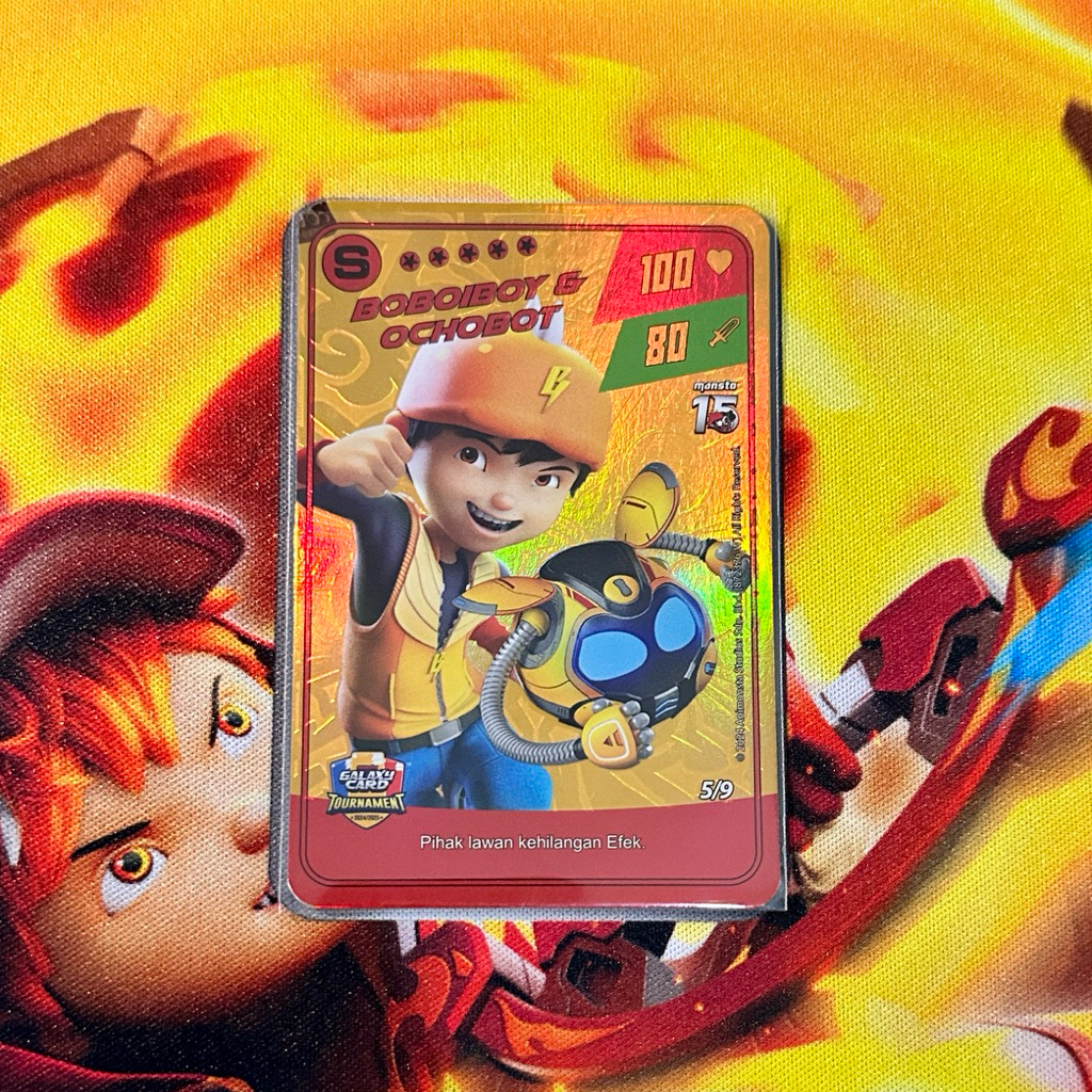 Monsta Galaxy Card pek Tournament Boboiboy & Ochobot Malaysia