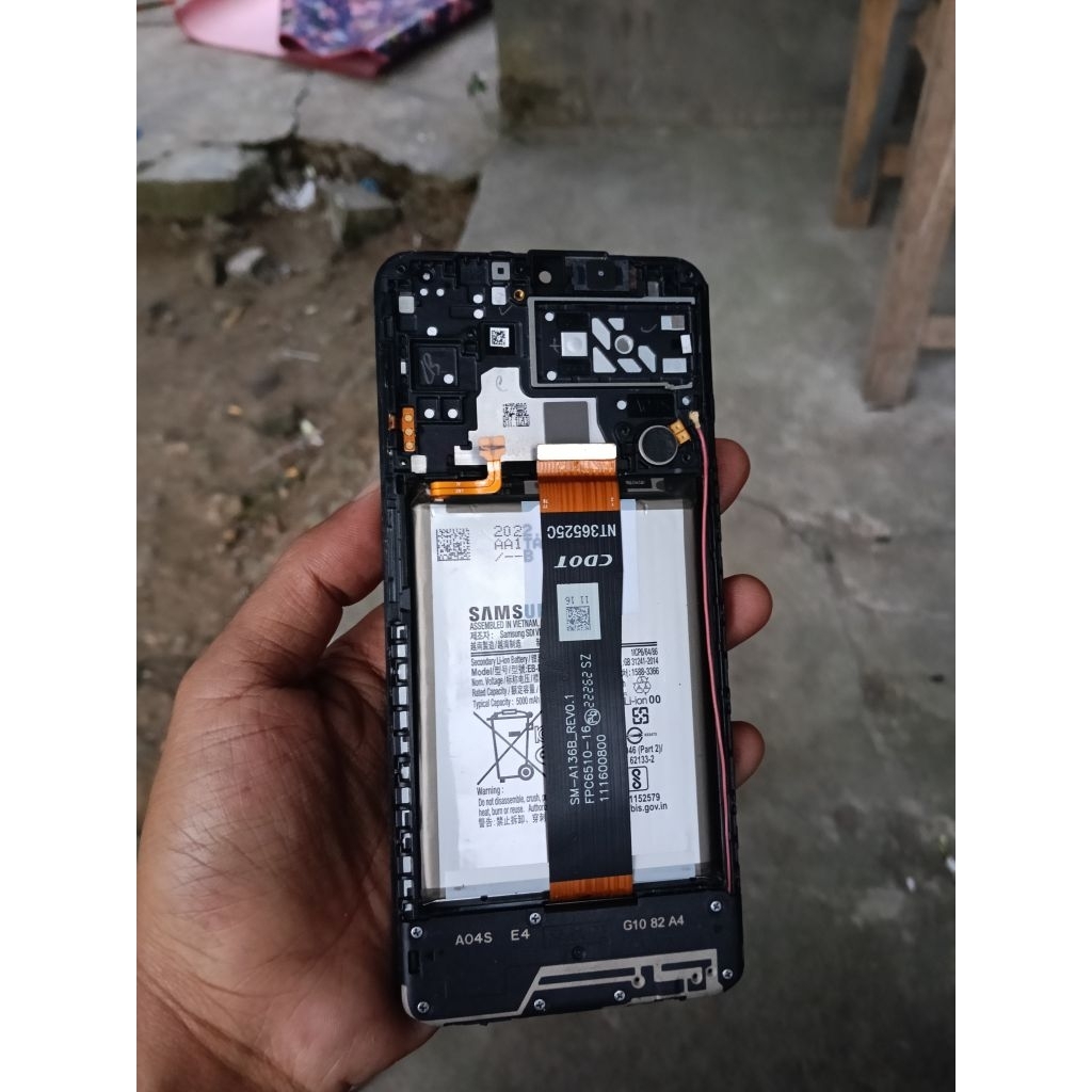 LCD Samsung A04s original Copotan