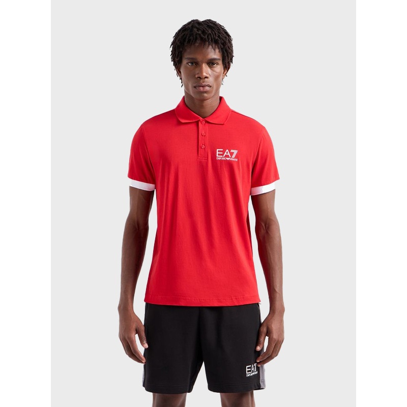 EA7 EMPORIO ARMANI SUMMER BLOCK POLO SHIRT