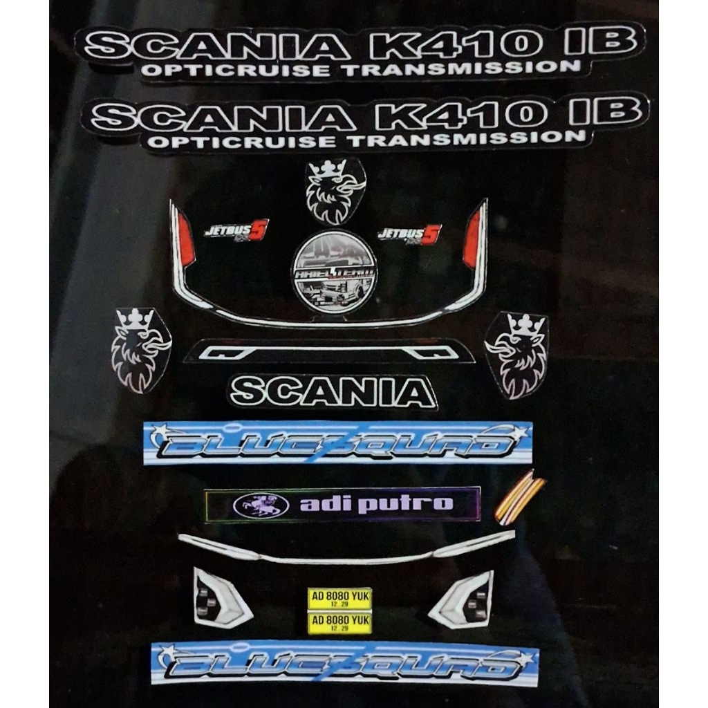 Pack Stiker Miniatur Bus RKC Tronton