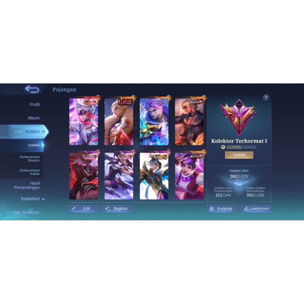 Akun MLBB Sultan Idaman.