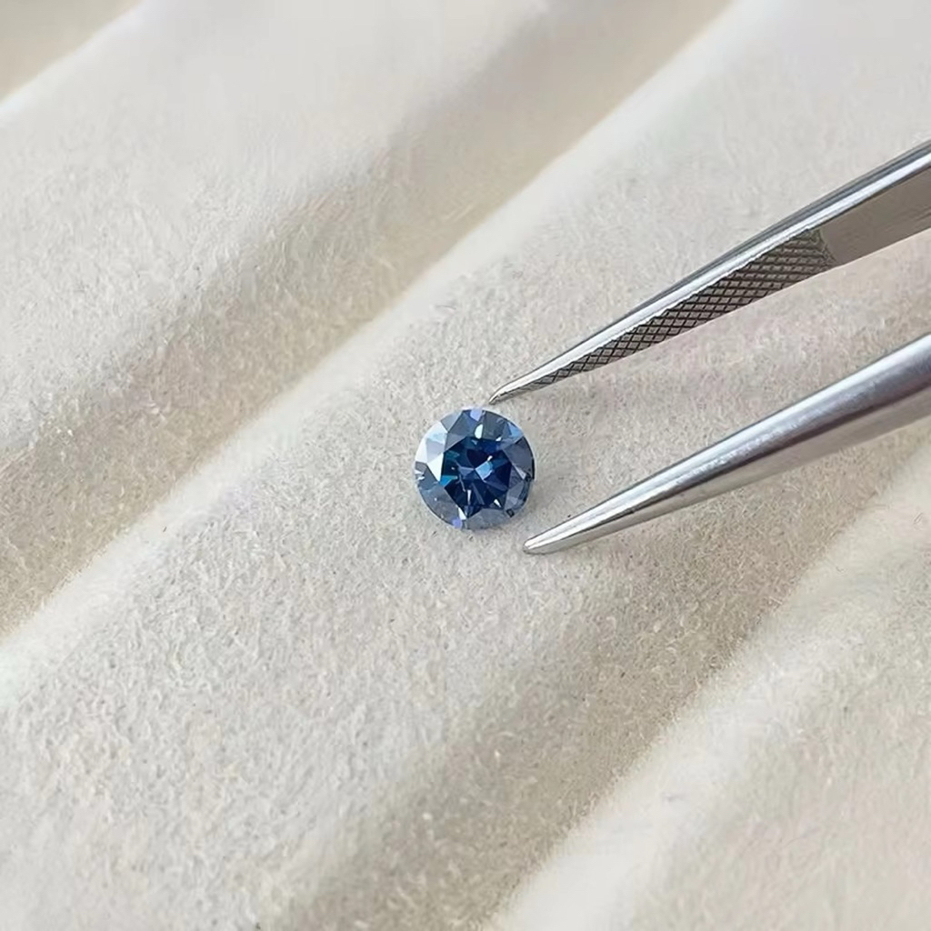 Permata Blue Moissanite GRA certificate Original Color Blue Diamond