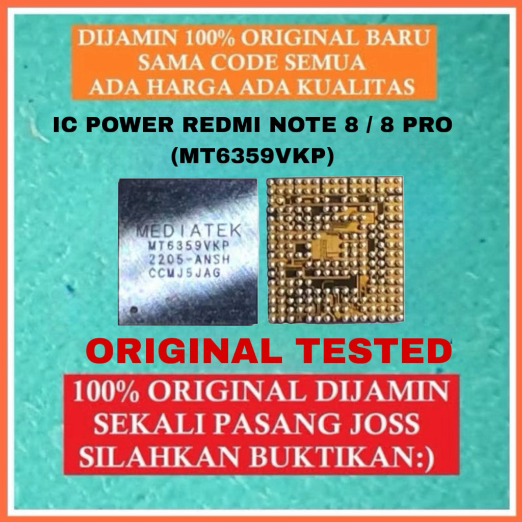 IC POWER REDMI NOTE 8 / 8 PRO MT6359VKP Original Tested