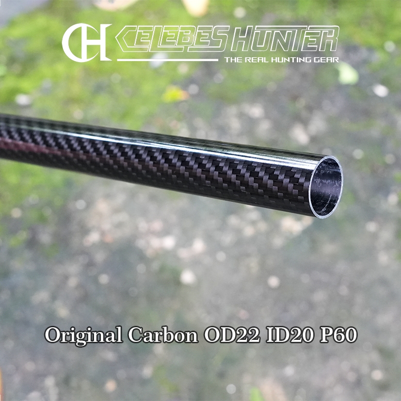 Serombong Carbon OD22 ID20 Panjang 60cm Original Glossy / Srombong Karbon / Srombong Carbon