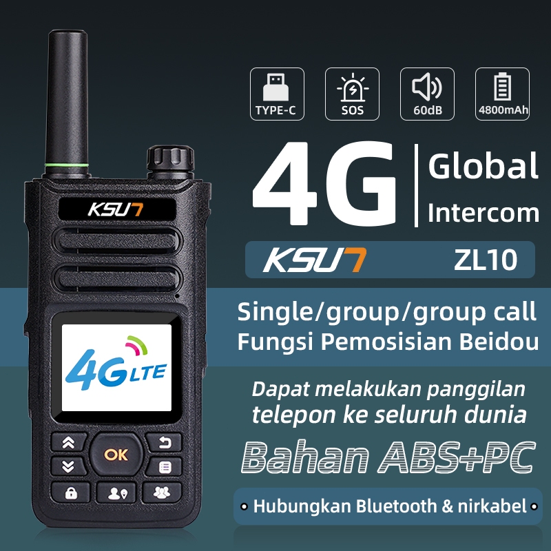 KSUN KSW Walkie Talkie ZL10 Zello Walkiefleet Handy Talkie Jarak Jauh 1000KM