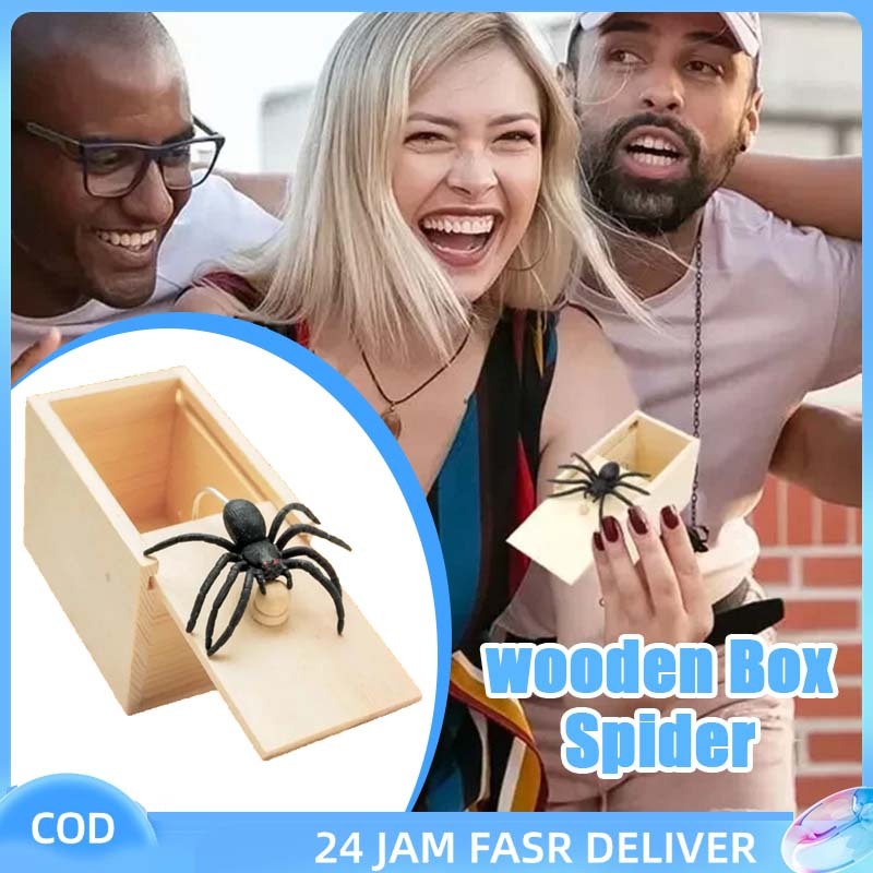 1set Box Prank Spider Box Prank Surprise Box Prank Prank Laba Laba Kotak