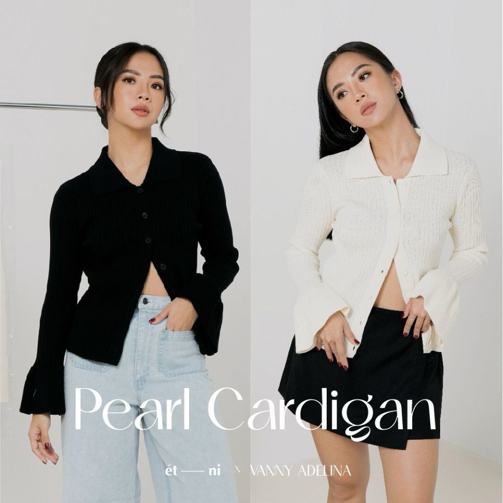 shopetni ETNI pearl cardigan cream - preloved