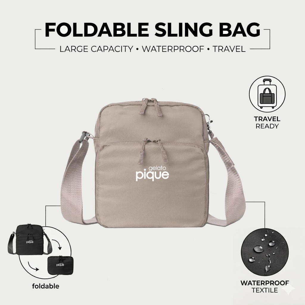 Gelato Pique Official Store /Tas Selempang RFID Block Gelato Pique: Jaga Data & Gaya Anda Tetap Aman