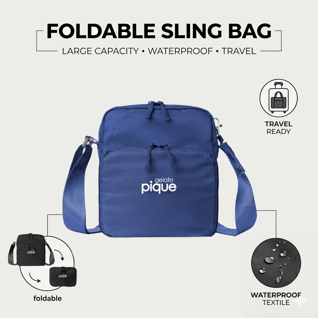 Gelato Pique Official Store /Tas Selempang RFID Block Gelato Pique: Jaga Data & Gaya Anda Tetap Aman