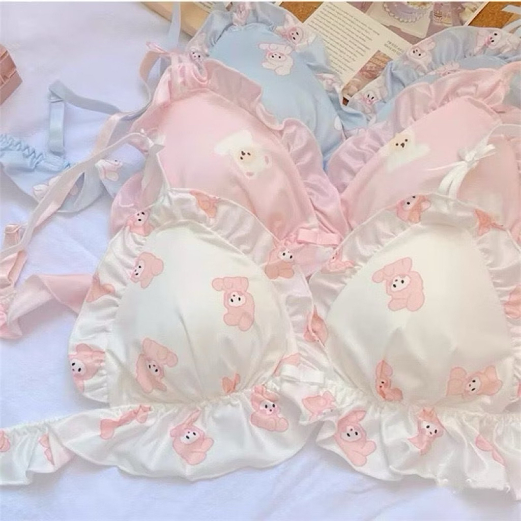 Bra016 Bra BH Set Melody Cutie Lingerie Premium Nyaman ,Non Kawat