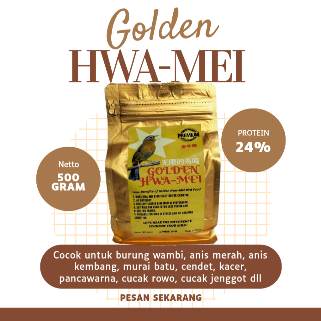 Pakan makanan burung gacor kicau wambi poksay poho murai cucak rowo anis,kacer dll