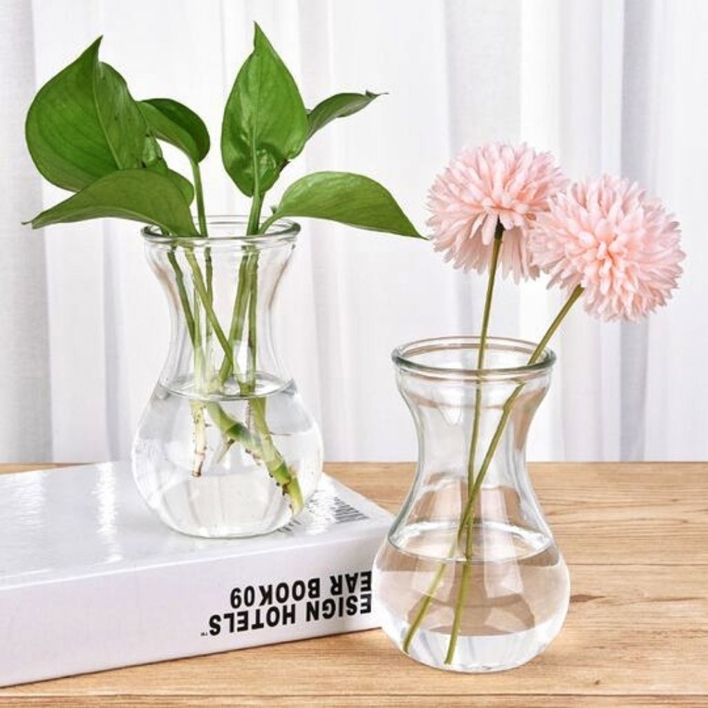 Vas Kaca Bulat Dmj / Vase Bunga Estetik