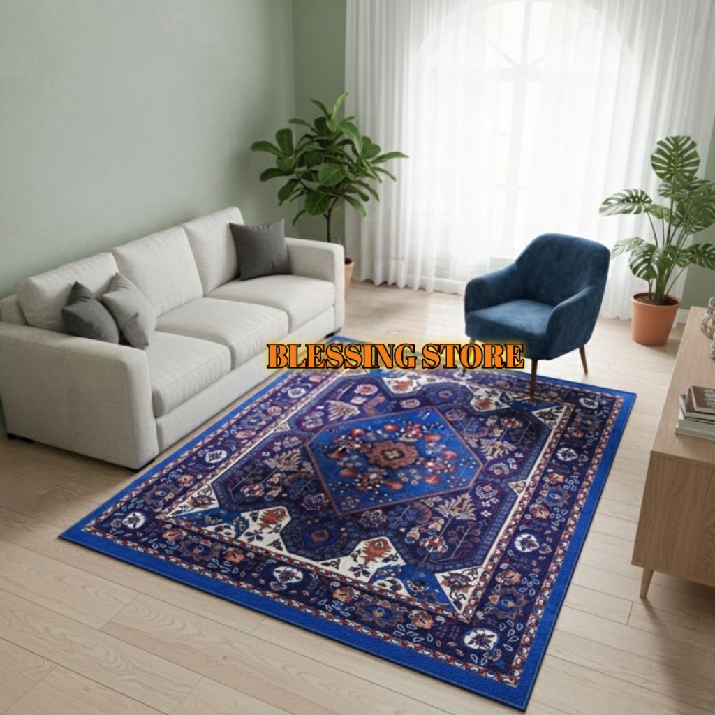 Ambal lantai ostrich turki permadani jumbo karpet ruang tamu aesthetic