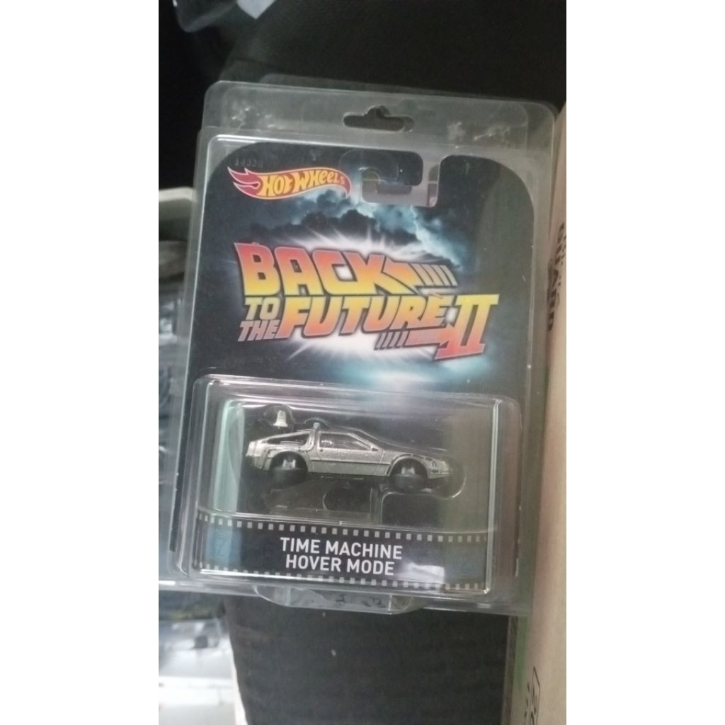 Hot Wheels Premium BACK TO THE FUTURE Time Machine Hower mode retro card FREE PROTECTOR RARE