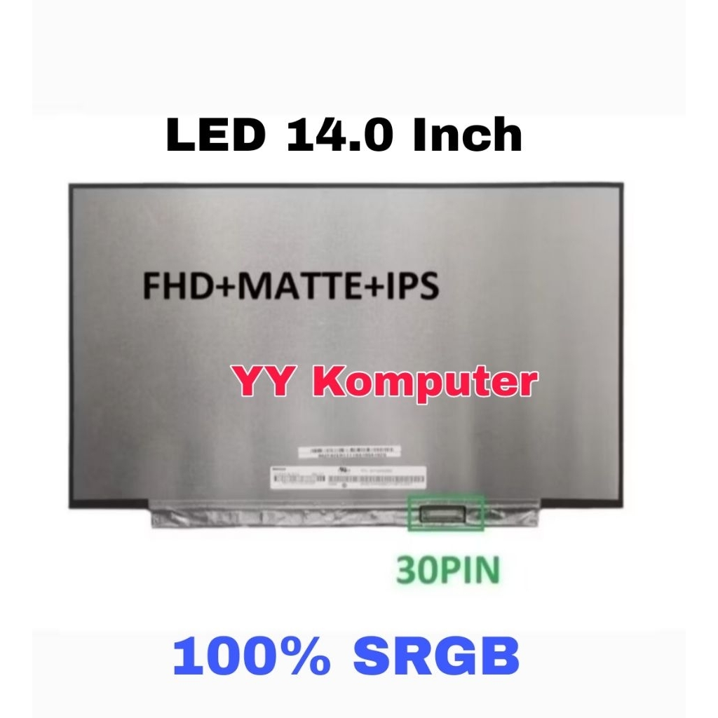 Layar LED LCD Laptop Lenovo ThinkPad X1 Carbon Gen 8 N140HCE-EN2 NE140FHM-N61 14 Inch Full HD