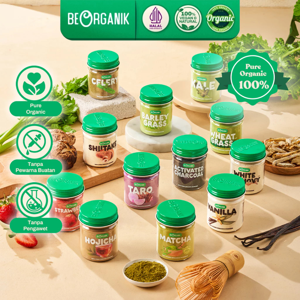 BEORGANIK BARLEY GRASS POWDER / RUMPUT BARLEY BUBUK 45GR