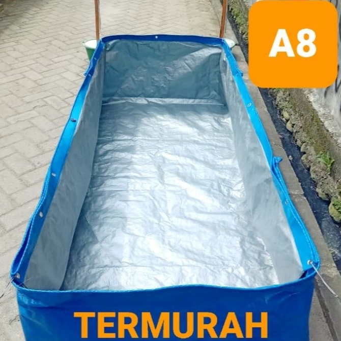 Terpal Kolam Ikan 300x200x50 A8 Kolam Terpal Budidaya