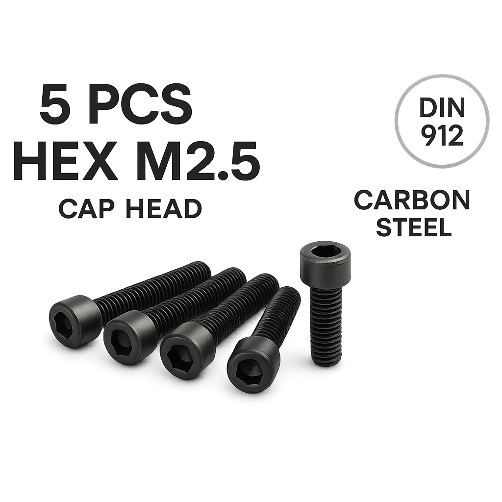 5pcs Baut Hex L M2.5 Cap Head Carbon Ste