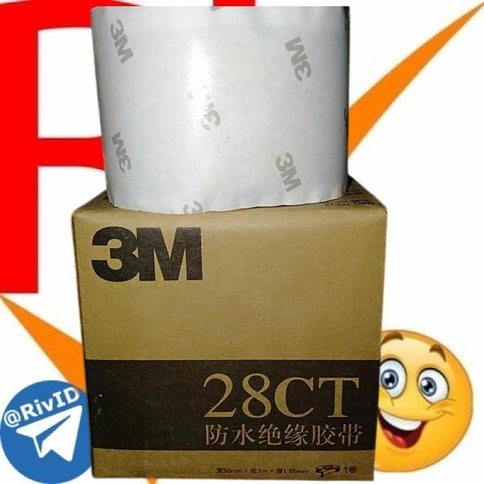 3M Adhesive Rubber Tape Waterseal Mastic Tape Splicing Pembungkus Coaxial Antena BTS