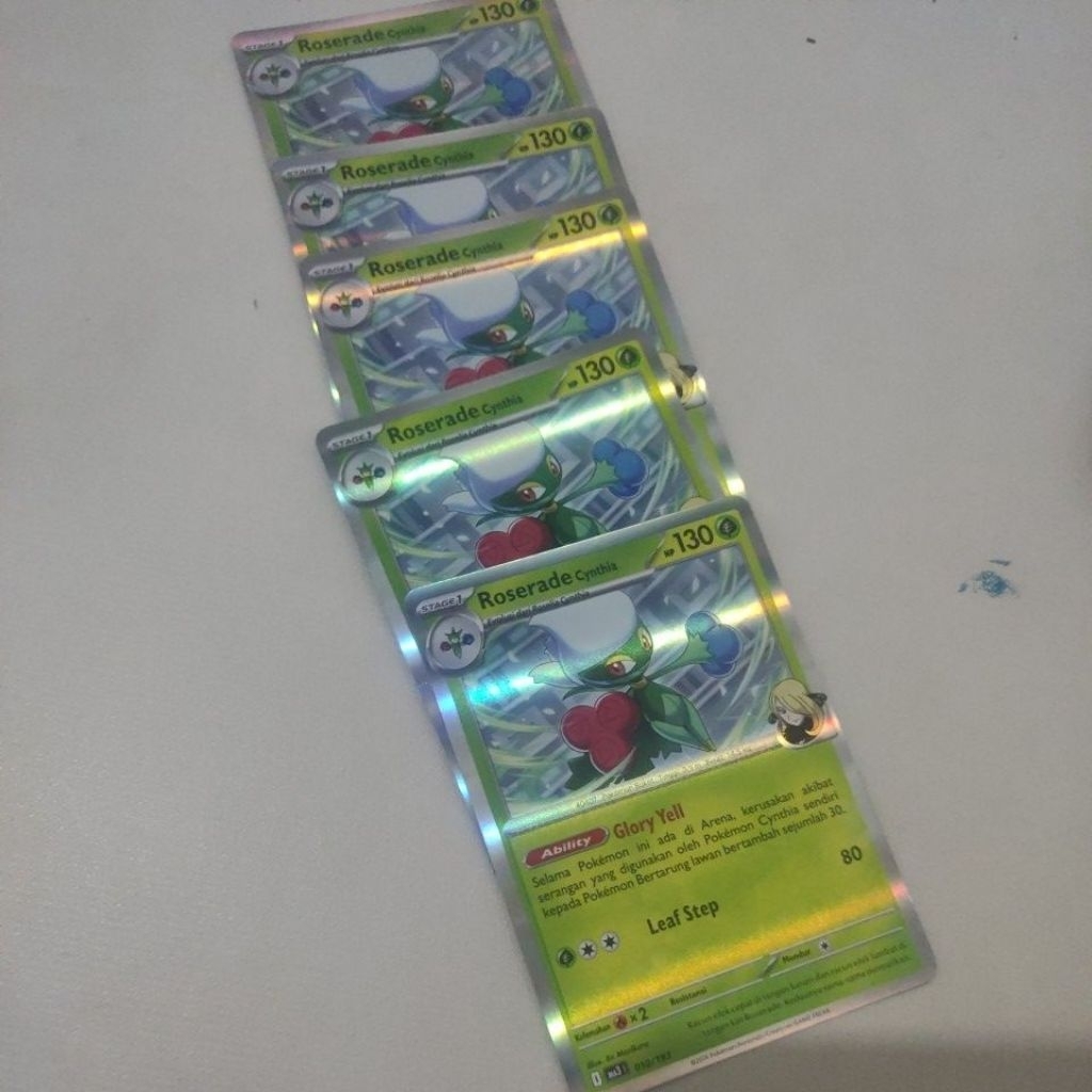 kartu pokemon roserade cynthia