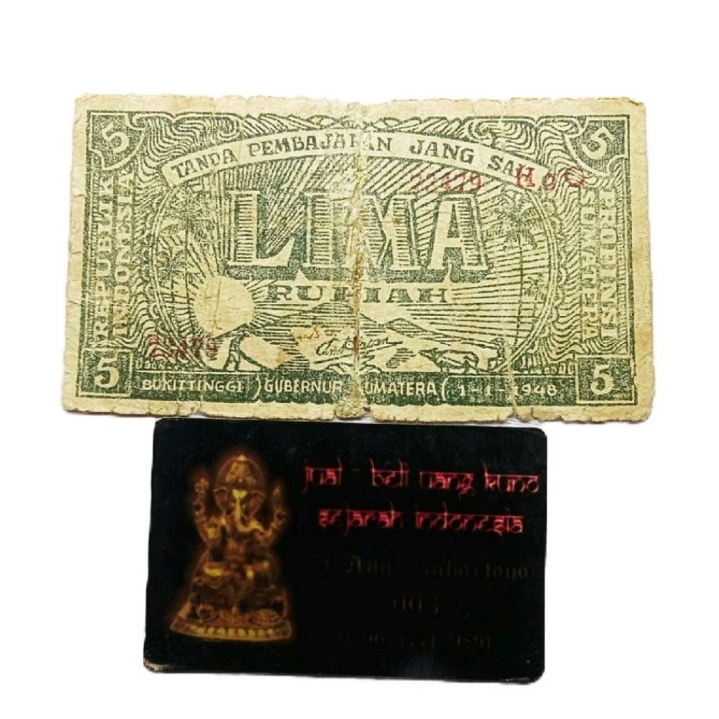 UANG 5 RUPIAH 1947 ORIDA SUMATRA