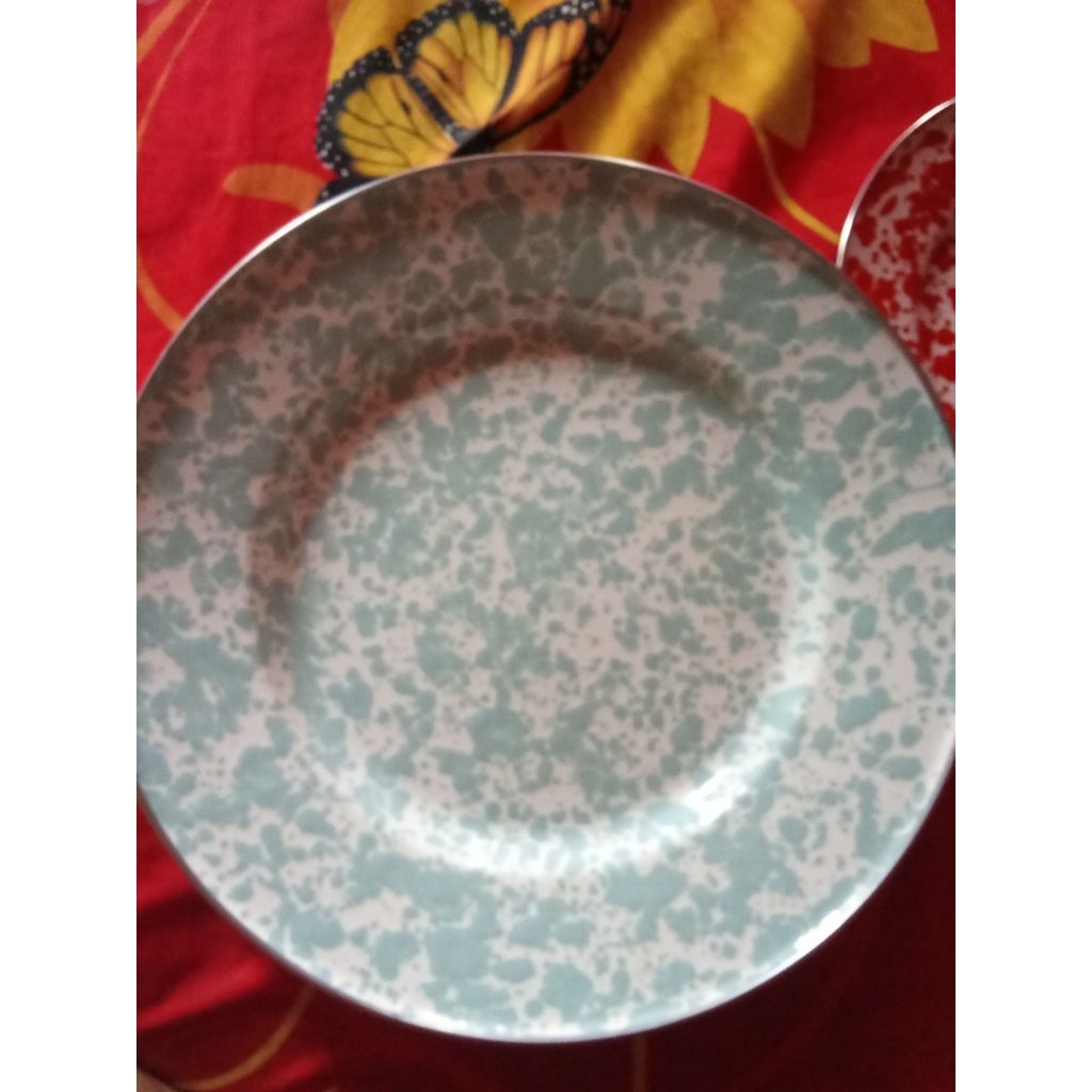 Piring Blirik Biru Muda Diameter 32 cm
