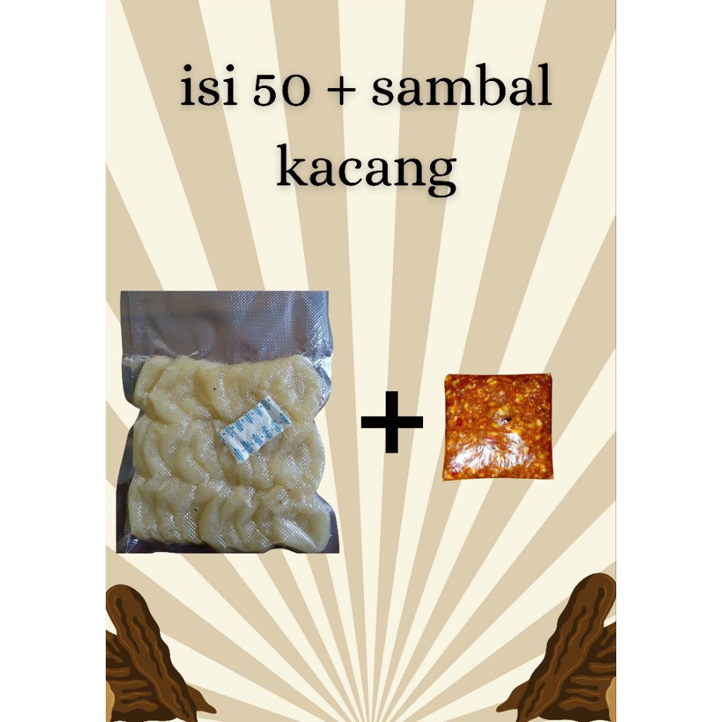 GEMBUS MENTAH KHAS CILACAP ISI 50pcs + SAMBAL KACANG 50gram