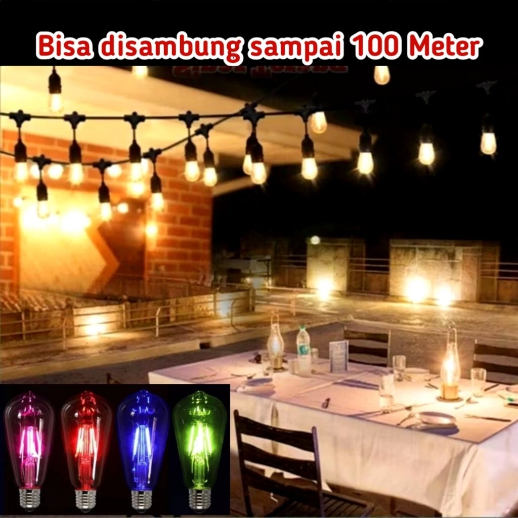 FITTING RENTENG / FITTING COFFEE / LAMPU RENTENG TAHAN AIR DAN TAHAN PANAS (OUTDOOR)