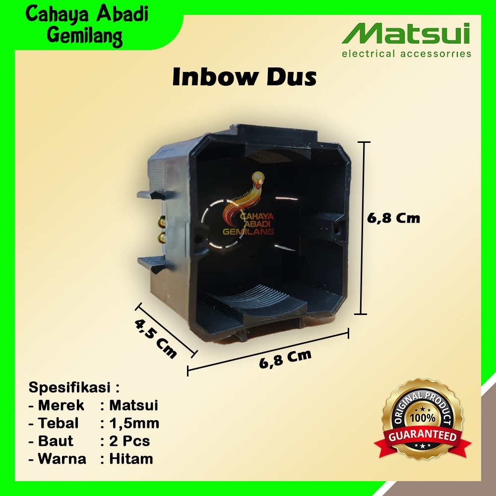 Inbow Dus Untuk Saklar /  Inbow Dus Kotak / Inbow Dus Hitam / IB Dus